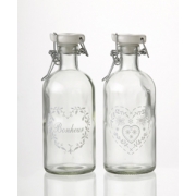 Vintage Bonheur Heart Bottle